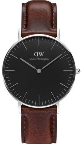 Daniel Wellington Classic Bristol Black Dial Brown Leather Strap Watch For Men - DW00100143 Buy Now By Daniel Wellington