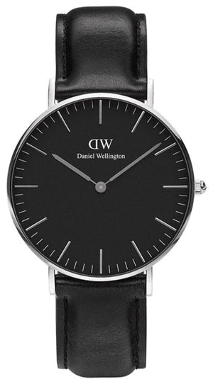 Daniel Wellington Classic Sheffield Black Dial Black Leather Strap Watch For Women - DW00100145 Buy Now By Daniel Wellington