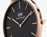 Daniel Wellington Classic Cornwall Black Dial Black Nylon Strap Watch For Women - DW00100148 Buy Now By Daniel Wellington
