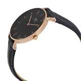 Daniel Wellington Classic Petite Reading Black Dial Black Leather Strap Watch For Women - DW00100167 Buy Now By Daniel Wellington