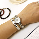 Daniel Wellington Iconic Link White Dial Silver Steel Strap Watch For Women - DW00100207 Buy Now By Daniel Wellington