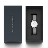 Daniel Wellington Petite Sterling White Dial Silver Mesh Bracelet Watch For Women - DW00100220 Buy Now By Daniel Wellington