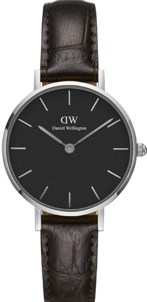 Daniel Wellington Classic Petite York Black Dial Brown Leather Strap Watch For Women - DW00100238 Buy Now By Daniel Wellington