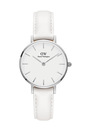 Daniel Wellington Petite Bondi White Dial White Leather Strap Watch For Women - DW00100250 Buy Now By Daniel Wellington