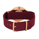Daniel Wellington Classic Roselyn Black Dial Maroon Nylon Strap Watch For Women - DW00100273 Buy Now By Daniel Wellington