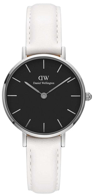 Daniel Wellington Classic Petite Bondi Black Dial White Leather Strap Watch For Women - DW00100284 Buy Now By Daniel Wellington
