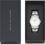 Daniel Wellington Iconic White Dial Silver Steel Strap Watch For Men - DW00100341 Buy Now By Daniel Wellington