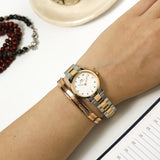 Daniel Wellington Iconic Link White Dial Two Tone Steel Strap Watch For Women - DW00100359 Buy Now By Daniel Wellington