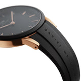 Daniel Wellington Iconic Motion Black Dial Black Rubber Strap Watch For Men - DW00100425 Buy Now By Daniel Wellington