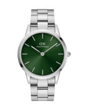 Daniel Wellington Iconic Link Emerald Green Dial Silver Steel Strap Watch For Men - DW00100427 Buy Now By Daniel Wellington