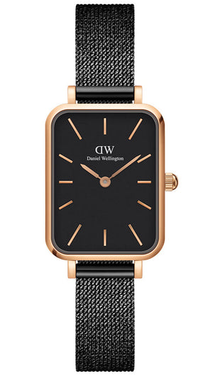 Daniel Wellington Quadro Ashfield Black Dial Black Mesh Strap Watch For Women - DW00100433 Buy Now By Daniel Wellington