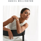 Daniel Wellington Petite Pressed Melrose White Dial Gold Mesh Bracelet Watch For Women - DW00100447 Buy Now By Daniel Wellington