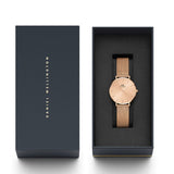 Daniel Wellington Petite Rose Gold Dial Rose Gold Mesh Bracelet Watch For Women - DW00100471 Buy Now By Daniel Wellington