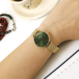 Daniel Wellington Petite Emerald Green Dial Gold Mesh Strap Watch For Women - DW00100480 Buy Now By Daniel Wellington