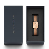 Daniel Wellington Quadro Unitone Rose Gold Dial Rose Gold Mesh Strap Watch For Women - DW00100484 Buy Now By Daniel Wellington