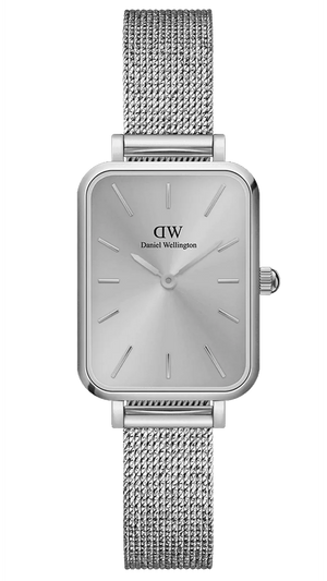 Daniel Wellington Quadro Unitone Silver Dial Silver Mesh Strap Watch For Women - DW00100486 Buy Now By Daniel Wellington