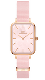 Daniel Wellington Quadro Pressed Mother of Pearl Pink Dial Pink Nylon Strap Watch For Women - DW00100509 Buy Now By Daniel Wellington