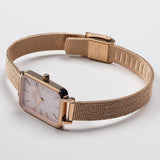 Daniel Wellington Quadro Pressed Melrose Pink Dial Pink Mesh Bracelet Watch For Women - DW00100510 Buy Now By Daniel Wellington