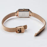 Daniel Wellington Quadro Pressed Melrose Pink Dial Pink Mesh Bracelet Watch For Women - DW00100510 Buy Now By Daniel Wellington