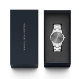 Daniel Wellington Link Grey Dial Silver Steel Strap Watch For Men - DW00100328 Buy Now By Daniel Wellington