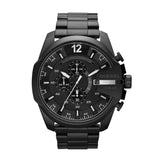 Diesel Mega Chief Chronograph Black Dial Black Steel Strap Watch For Men - DZ4283 Buy Now By Diesel