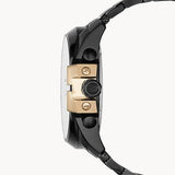 Diesel Mega Chief Chronograph Black Dial Black Steel Strap Watch For Men - DZ4338 Buy Now By Diesel