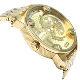 Diesel Big Daddy Analog Gold Dial Gold Stainless Steel Watch For Men - DZ7287 Buy Now By Diesel