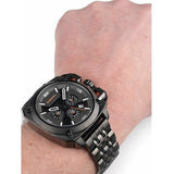 Diesel BAMF Chronograph Gray Dial Gray Steel Strap Watch For Men - DZ7344 Buy Now By Diesel