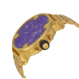 Diesel Mr Daddy Blue Dial Gold Steel Strap Watch For Men - DZ7347 Buy Now By Diesel