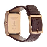 Calvin Klein Window White Dial Brown Leather Strap Watch for Women - K2M23620 Buy Now By Calvin Klein