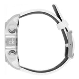 Calvin Klein Masculine Chronograph White Dial White Leather Strap Watch for Men - K2H27101 Buy Now By Calvin Klein