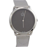 Calvin Klein Minimalist Black Dial Silver Mesh Bracelet Watch for Men - K3M2112X Buy Now By Calvin Klein