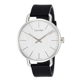 Calvin Klein Even White Dial Black Leather Strap Watch for Women - K7B211C6 Buy Now By Calvin Klein