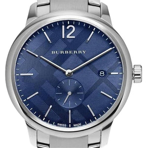 Burberry The Classic Blue Dial Silver Steel Strap Watch for Men - BU10007 Buy Now By Burberry