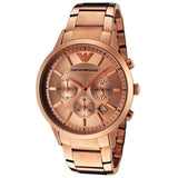 Emporio Armani Classic Rose Gold Chronograph Steel Strap Watch For Men - AR2452 Buy Now By Emporio Armani