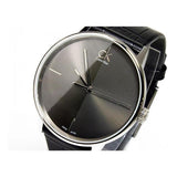 Calvin Klein Accent Black Dial Black Leather Strap Watch for Men - K2Y2X1C3 Buy Now By Calvin Klein