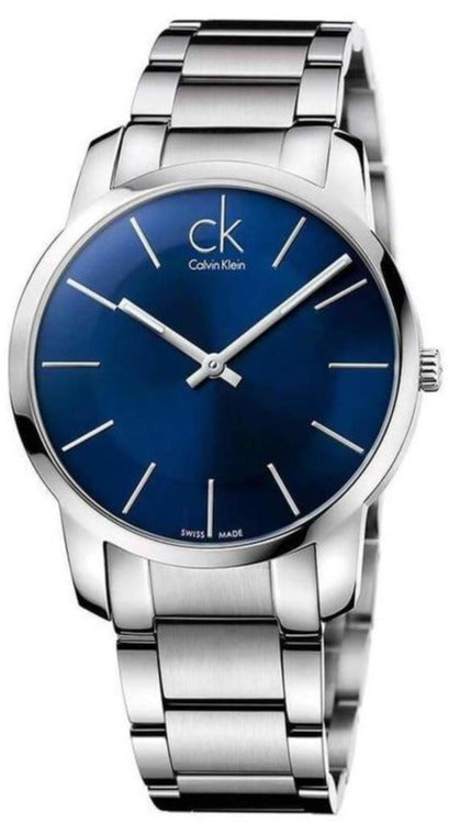Calvin Klein City Blue Dial Silver Steel Strap Watch for Men - K2G2G14N Buy Now By Calvin Klein