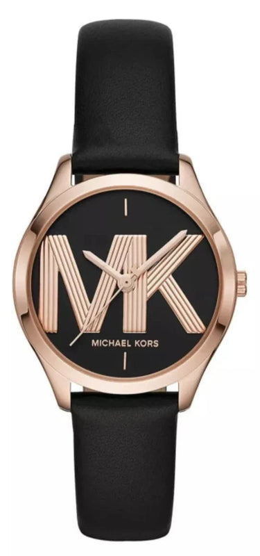Michael Kors Jaycie Quartz Black Dial Black Leather Strap Watch for Women - MK2860 Buy Now By Michael Kors