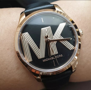 Michael Kors Jaycie Quartz Black Dial Black Leather Strap Watch for Women - MK2860 Buy Now By Michael Kors