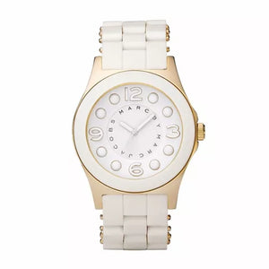 Marc Jacobs Pelly White Dial White SIlicone Strap Watch for Women - MBM2525 Buy Now By Marc Jacobs