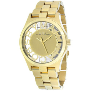Marc Jacobs Henry Gold Dial Gold Steel Strap Watch for Women - MBM3292 Buy Now By Marc Jacobs
