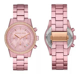 Michael Kors Ritz Chronograph Rose Gold Dial Rose Gold Steel Strap Watch For Women - MK6753 Buy Now By Michael Kors