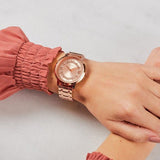 Guess Montauk Rose Gold Dial Rose Gold Steel Strap Watch For Women - W0933L3 Buy Now By Guess