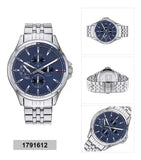 Tommy Hilfiger Shawn Multifunction Quartz Blue Dial Silver Steel Strap Watch for Men - 1791612 Buy Now By Tommy Hilfiger