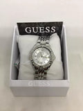 Guess Water Pro Diamonds Silver Dial Silver Steel Strap Watch For Women - G75511M Buy Now By Guess