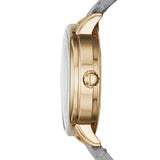 Marc Jacobs Fergus Grey Dial Grey Leather Strap Watch for Women - MBM8654 Buy Now By Marc Jacobs