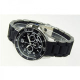 Marc Jacobs Rock Chronograph Black Dial Black Silicone Strap Watch for Women - MBM2551 Buy Now By Marc Jacobs