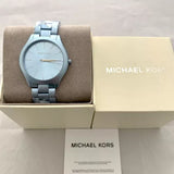 Michael Kors Slim Runway Blue Dial Blue Steel Strap Watch For Women - MK4548 Buy Now By Michael Kors