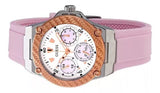 Guess Zena Quartz White Dial Pink Rubber Strap Watch For Women - W1094L4 Buy Now By Guess