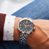 Tissot PRC 200 Chronograph Black Dial Stainless Steel Watch For Men - T0554171105700 Buy Now By Tissot